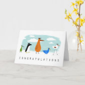 Vogelgelukwensen de Afstudeerders van het Afstuder Kaart (Gele Bloem)