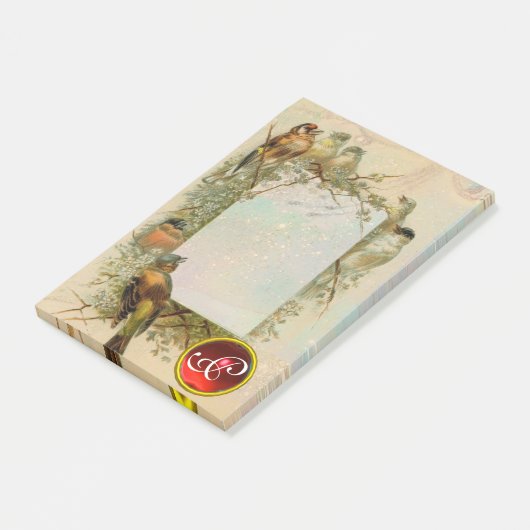 VOGELGEM MONOGRAM POST-IT® NOTES (Schuin)