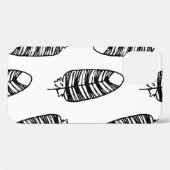 Vogelgestreepte veerpatronen. Naadloos patroon van Case-Mate iPhone Case (Achterkant (horizontaal))