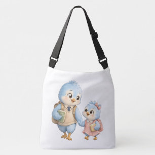 Vogelgezin Dagelijkse Schoudertas Crossbody Tas