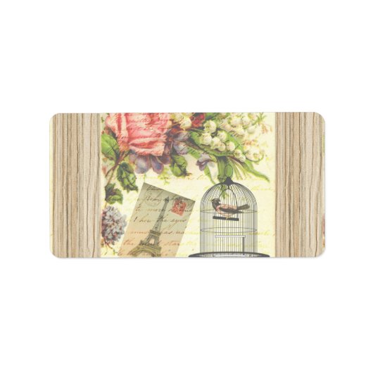  vogelgriep Franse gipsplaat Etiket (Voorkant)