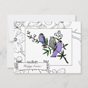 vogelgriep Pasen Feestdagenkaart