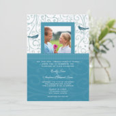 vogelgriep Zee Mist Swirls Weddenschap Kaart (Staand voorkant)