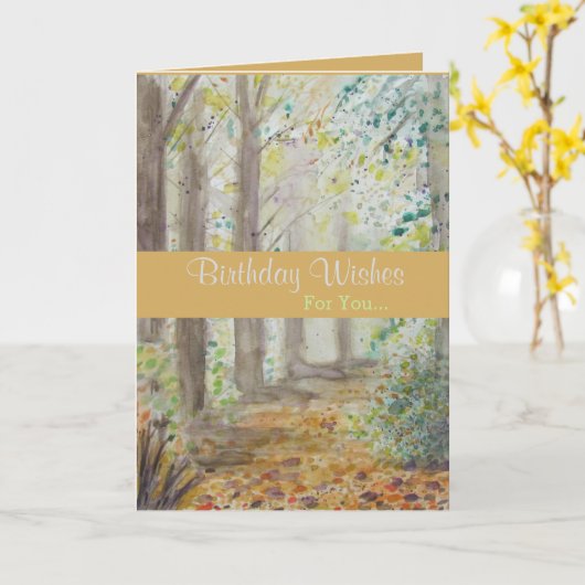 Vogelgroet genezen kaart (Gele Bloem)