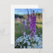 Vogelhandschoen & Daisies Notitiekaartje (Voorkant / Achterkant)