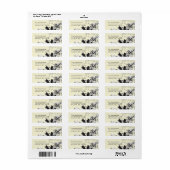 vogelhandtekeningen voor filiaallabels etiket (Full Sheet)