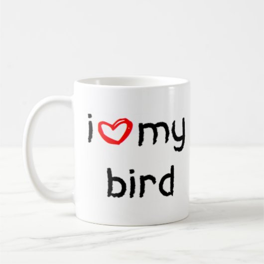 vogelhart koffiemok (Links)