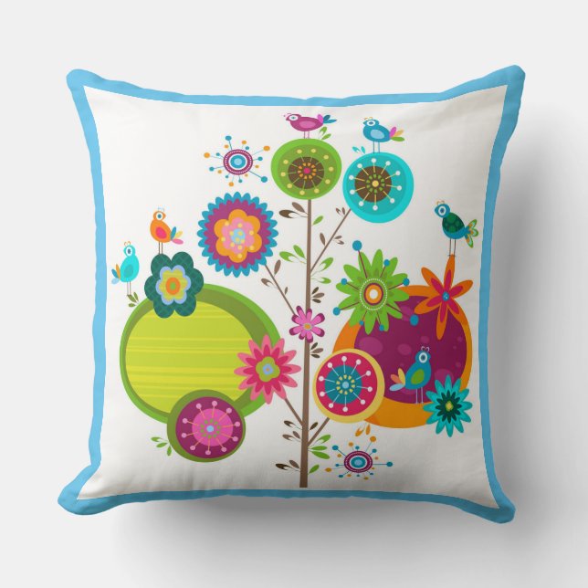 vogelhemel kussen (Voorkant)