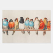 Vogelhoeken, vogelkunst, vogelkunst, ontkoppeling inpakpapier vel (Voorkant 2)