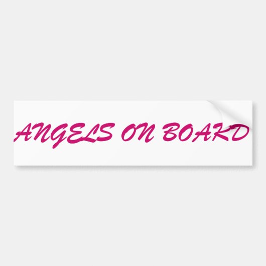 Vogelhoeken voor angel-bumper bumpersticker (Voorkant)