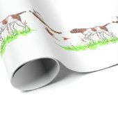 Vogelhond en fazanten cadeaupapier (Rol Hoek)