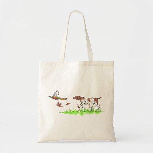 Vogelhond en fazanten tote bag (Voorkant)