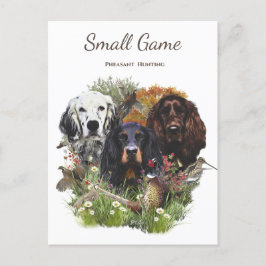 Vogelhond, fazantenjacht briefkaart
