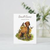 Vogelhond, fazantenjacht briefkaart (Staand voorkant)