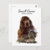 Vogelhond, houtsnip jagen briefkaart (Voorkant / Achterkant)