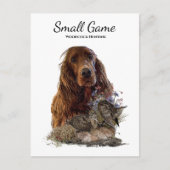 Vogelhond, houtsnip jagen briefkaart (Voorkant)