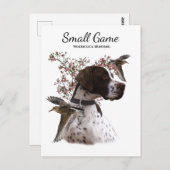 Vogelhond, houtsnip jagen briefkaart (Voorkant / Achterkant)