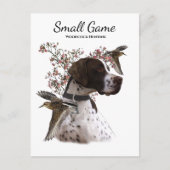 Vogelhond, houtsnip jagen briefkaart (Voorkant)