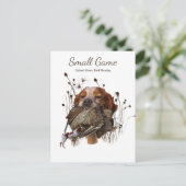 Vogelhond, Upland Game Vogeljacht Briefkaart (Staand voorkant)