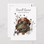 Vogelhond, Upland Game Vogeljacht Briefkaart (Voorkant / Achterkant)