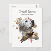 Vogelhond, Upland Game Vogeljacht Briefkaart (Voorkant / Achterkant)