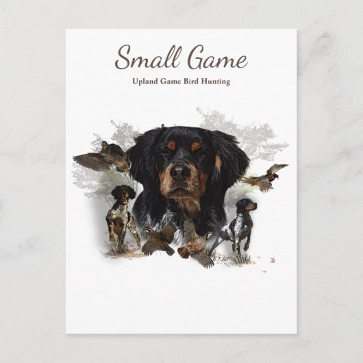 Vogelhond, Upland Game Vogeljacht Briefkaart (Voorkant)