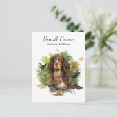 Vogelhond, Upland Game Vogeljacht Briefkaart (Staand voorkant)