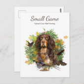 Vogelhond, Upland Game Vogeljacht Briefkaart (Voorkant / Achterkant)