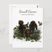 Vogelhond, Upland Game Vogeljacht Briefkaart (Voorkant / Achterkant)