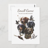 Vogelhond, Upland Game Vogeljacht Briefkaart (Voorkant / Achterkant)