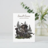 Vogelhond, Upland Game Vogeljacht Feestdagenkaart (Staand voorkant)