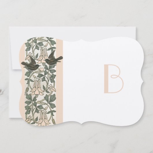  vogelhoningAankondiging van het huwelijk Kaart (Achterkant)