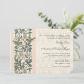  vogelhoningAankondiging van het huwelijk Kaart (Staand voorkant)