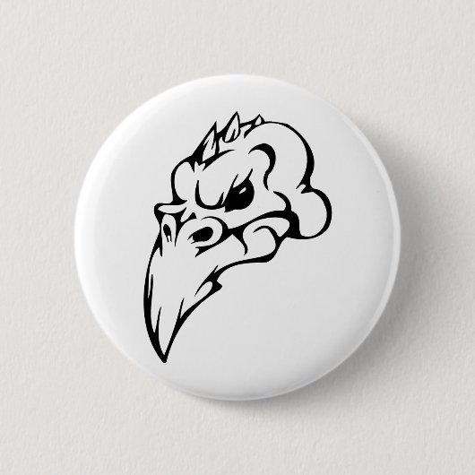 Vogelhuid Ronde Button 5,7 Cm (Voorkant)