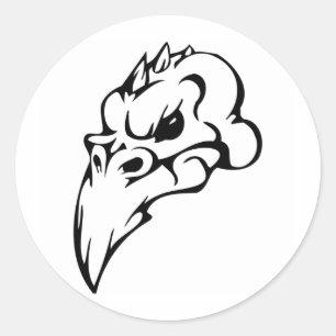 Vogelhuid Ronde Sticker