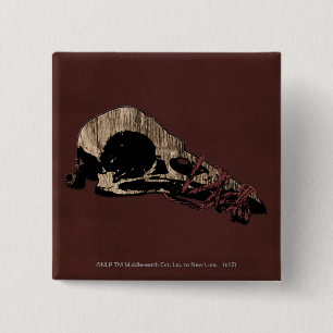 Vogelhuid Vierkante Button 5,1 Cm