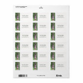 Vogelhuis Adresetiketten Etiket (Full Sheet)