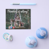 vogelhuis dat postbode verkoopt - makelaarsverkoop flyer (Enkel)