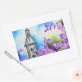 Vogelhuis & Hydrangea Bloemenvelop Sticker (Envelop)