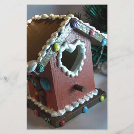 Vogelhuis I van de peperkoek Briefpapier (Voorkant)