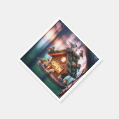 Vogelhuis met Neon Open Sign Servet (Hoek)