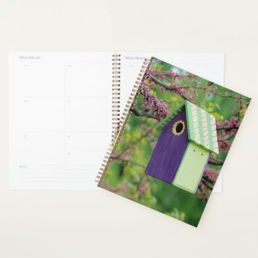 Vogelhuis op een Judasboom Planner (Display)