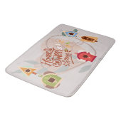 Vogelhuis Thuis Sweet Home Grote Badmat (Gekanteld)