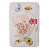 Vogelhuis Thuis Sweet Home Grote Badmat (Voorkant Verticaal)