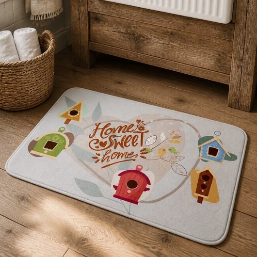 Vogelhuis Thuis Sweet Home Grote Badmat