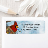 Vogelhuis vakantie etiket (Insitu)