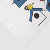 Vogelhuis Vogelhuis Kleurrijke Vogels Vogelhuis Tissuepapier (Detail)