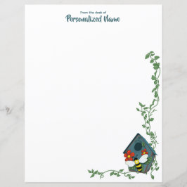 Vogelhuisballet van Bee's Unlined Paper Sheet