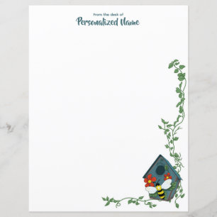 Vogelhuisballet van Bee's Unlined Paper Sheet