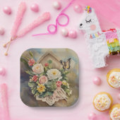 Vogelhuisboeket - Papier Bord (Feest)